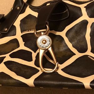 Dooney & Bourke Lock Satchel Giraffe Handbag